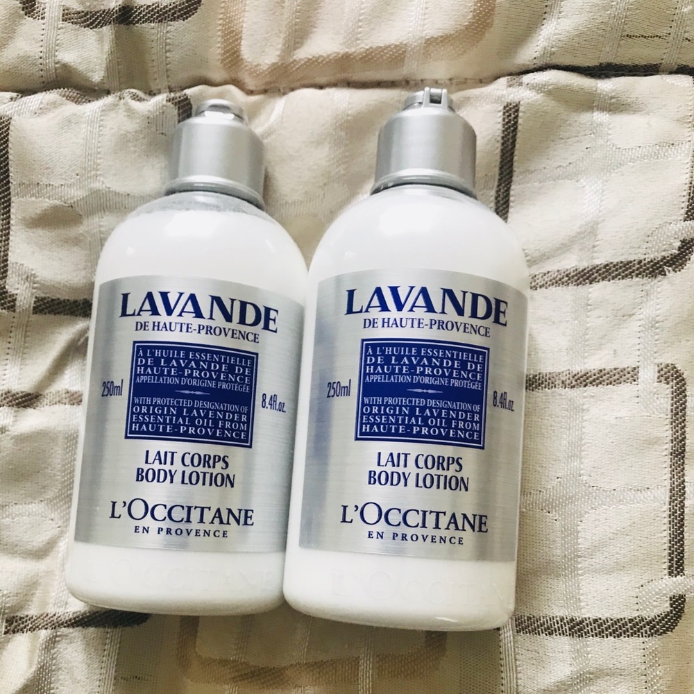 Set of 2 L’Occitane Lotion.